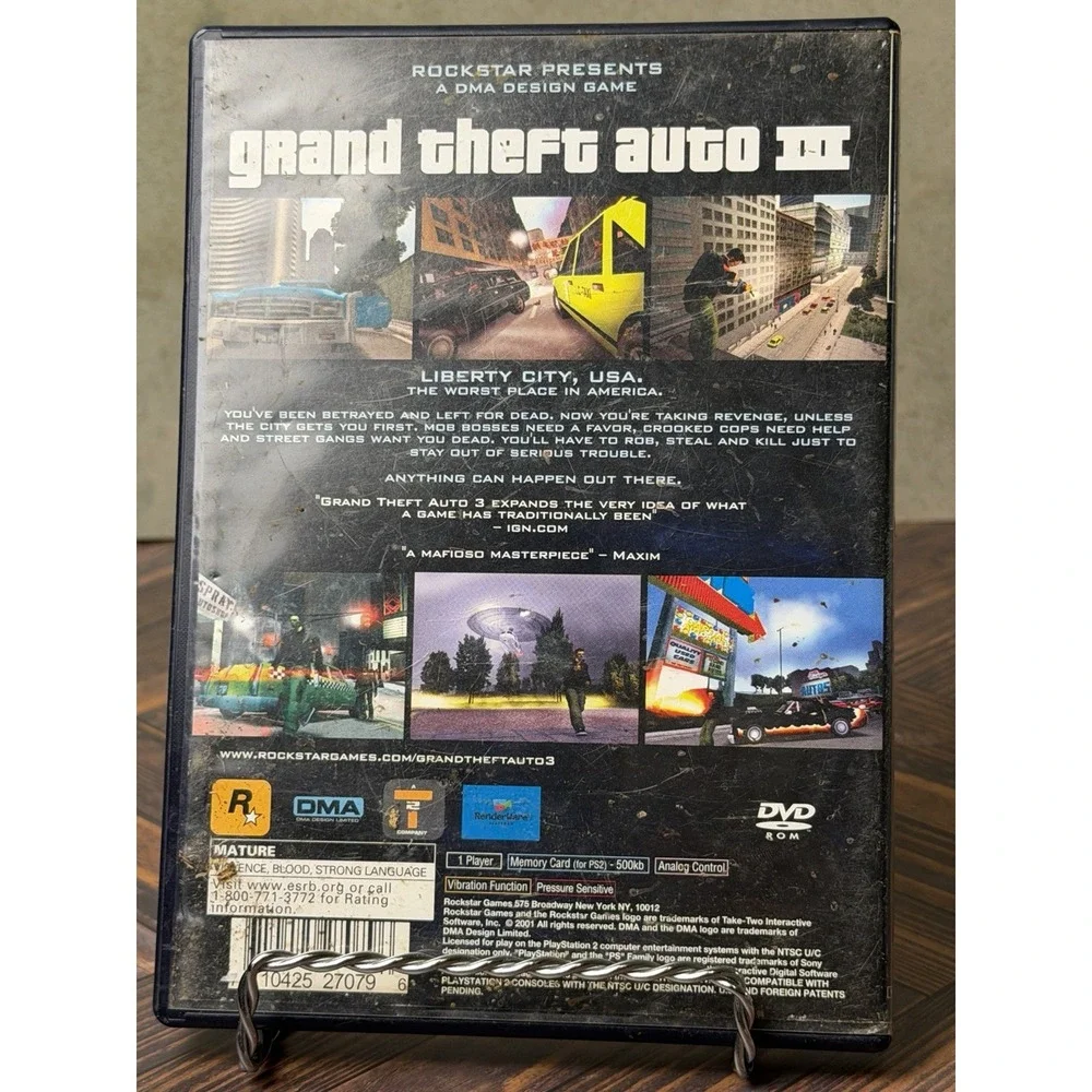 Grand Theft Auto 3 - Sony PlayStation 2 PS2